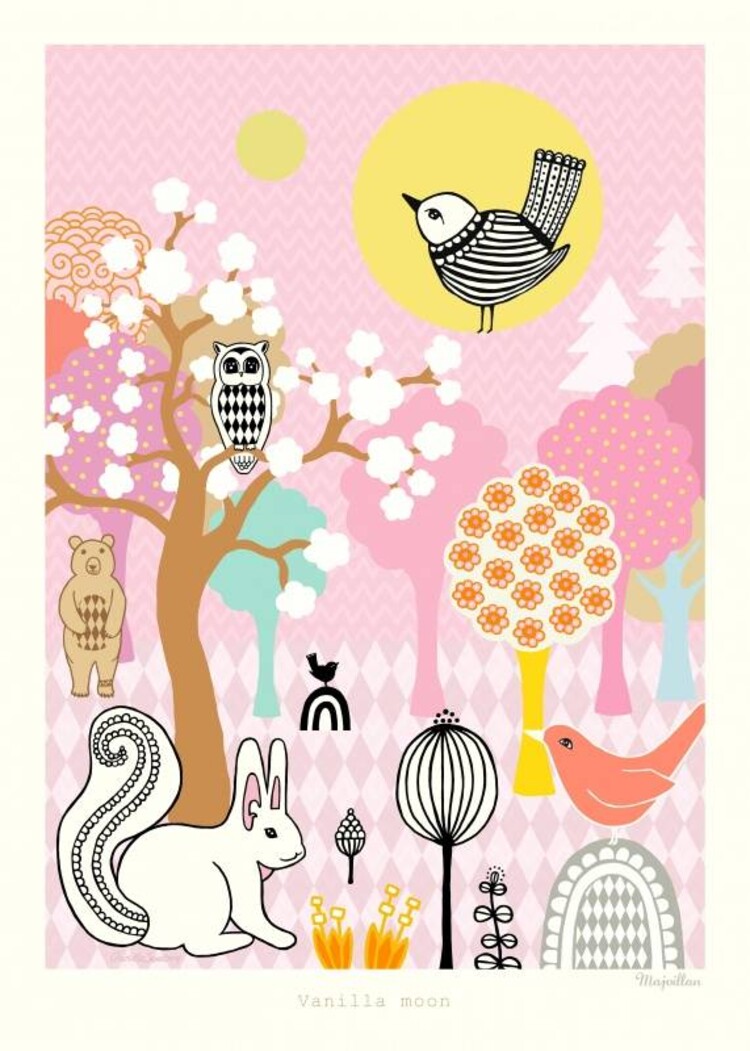 Majvillan | Poster Vanilla moon