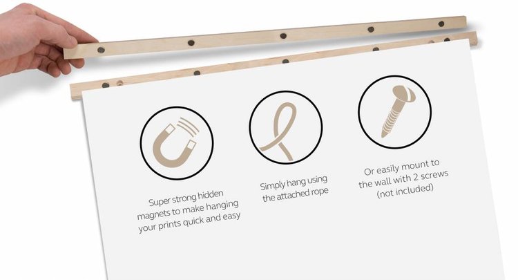 Thabto magnetisch posterframe A3 wit