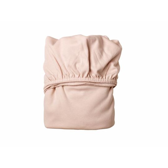 Leander fitted sheet set of 2 soft pink 60x120 cm