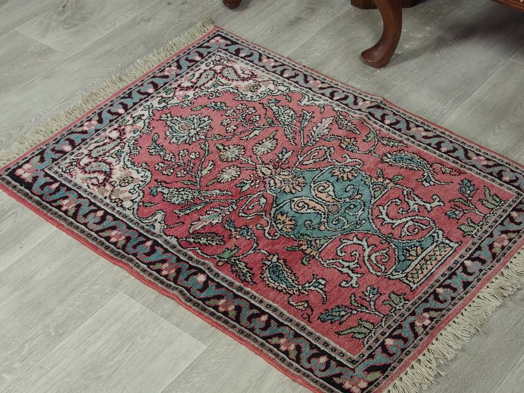 90x65 cm Kashmirseide Teppich Nr:77
