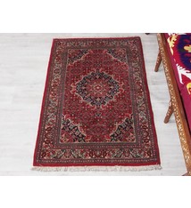 144x88 cm super-feine echt handgeknüpfte alter  Bidjar Orientteppich Nr:50