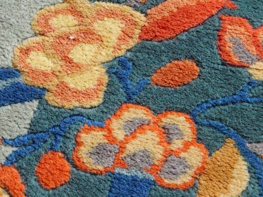 128x71 cm alte chinesische in antikem Stil Teppich Brücke chinese rug No:8