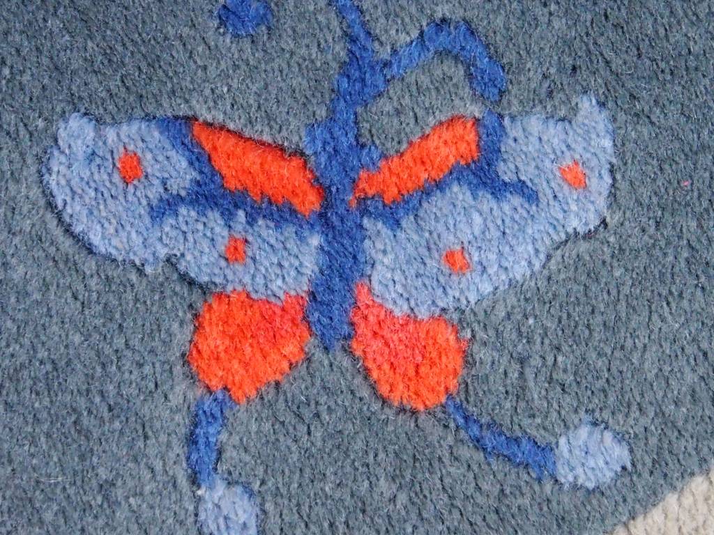 128x71 cm alte chinesische in antikem Stil Teppich Brücke chinese rug No:8