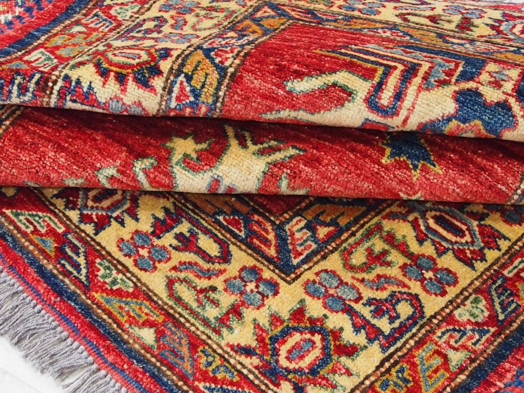 126x92 cm kaukasische kazak Afghan orientteppich kazakh rug Carpet ziegler Nr:522