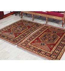 140x100 cm ein Paar kaukasische kazak Afghan orientteppich kazakh rug Carpet ziegler Nr:521