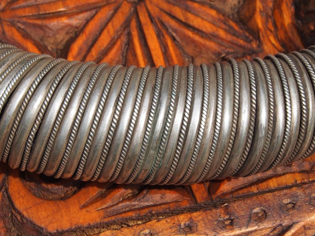 Silber Spiral-Halsreif  Afghanistan Nuristan Nr-17/12