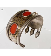 Antik Turkmenische Tekke - Silber Armreif  (Bilezik) Nr:17/484