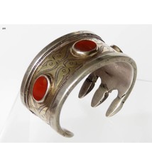 Antik Turkmenische Tekke - Silber Armreif  (Bilezik) Nr:17/488
