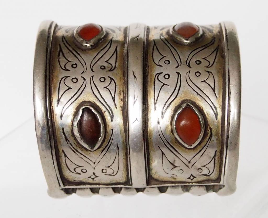 Antik Turkmenische Tekke - Silber Armreif  (Bilezik) Nr:17/490