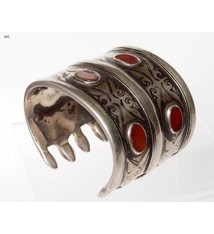 Antik Turkmenische Tekke - Silber Armreif  (Bilezik) Nr:17/493