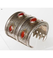 Antik Turkmenische Tekke - Silber Armreif  (Bilezik) Nr:17/495