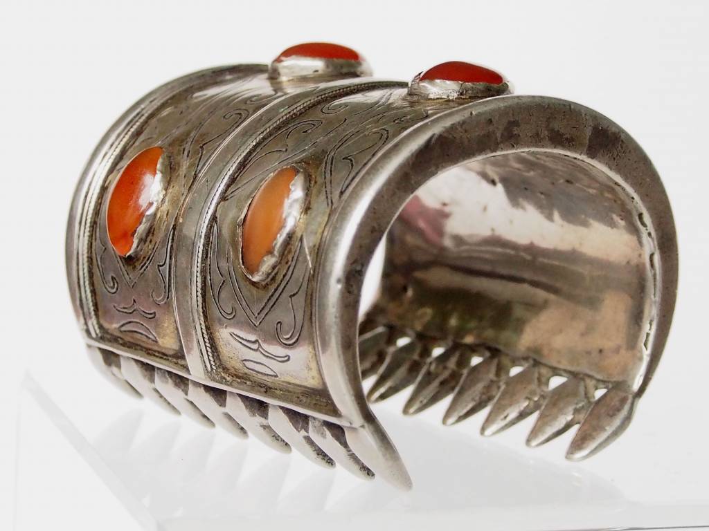 Antik Turkmenische Tekke - Silber Armreif  (Bilezik) Nr:17/495