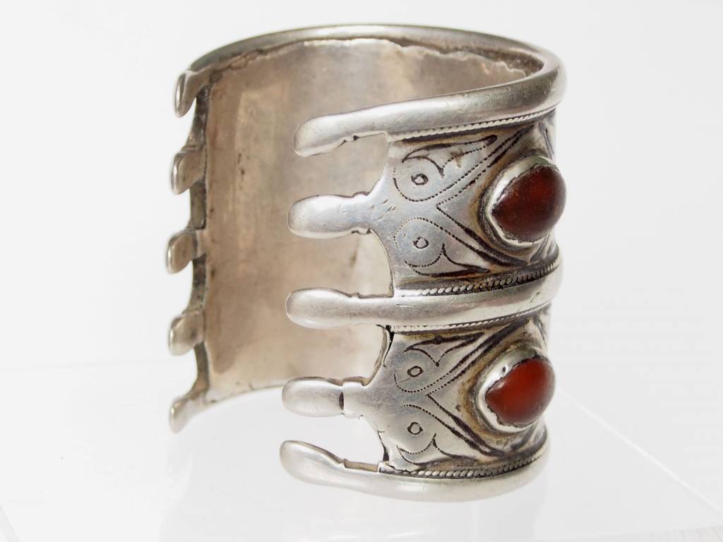 Antik Turkmenische Tekke - Silber Armreif  (Bilezik) Nr:17/498