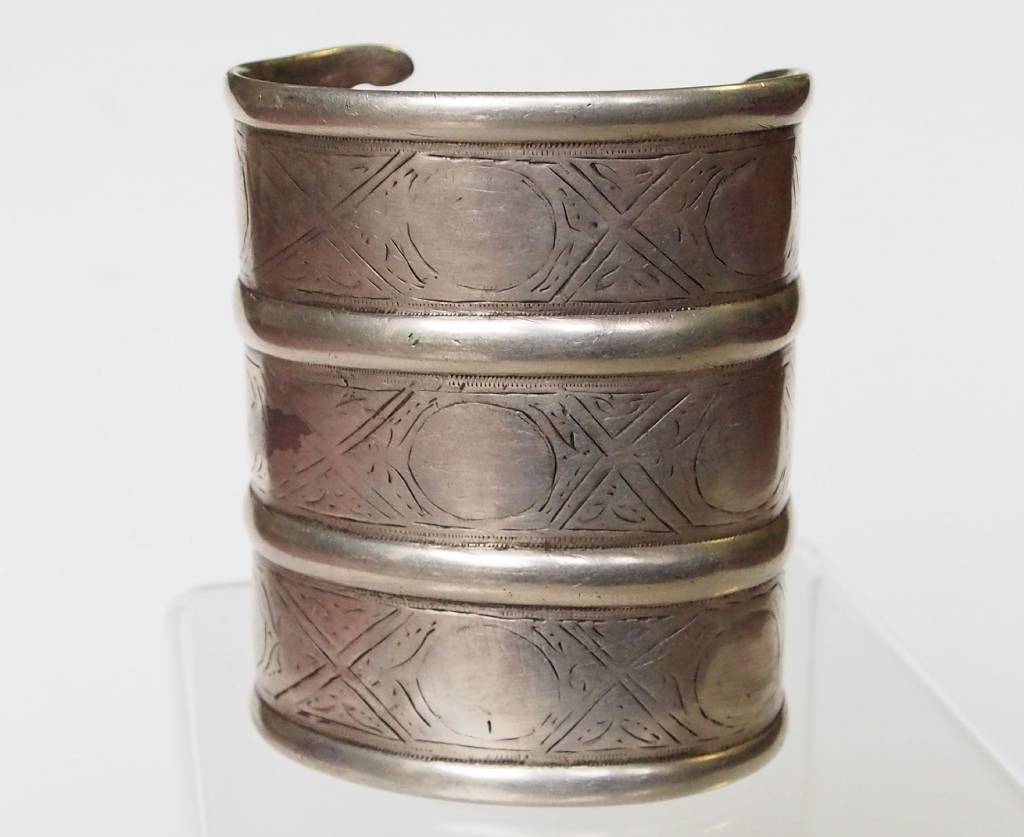 Antik Turkmenische ersari - Silber Armreif  (Bilezik) Nr:17/  364