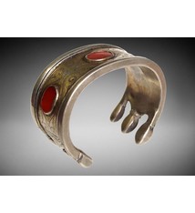 Antik Turkmenische Tekke - Silber Armreif  (Bilezik) Nr:17/373