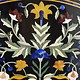 122 cm Marmor Pietra Dura Esstisch Tisch Florentiner Mosaik Marble Inlay table