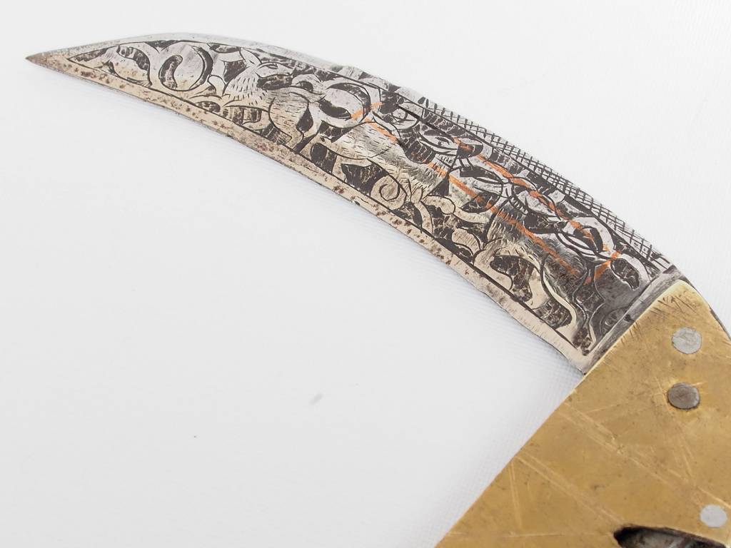 28 cmMesser Dolch choora dagger lohar Khybe messer Klappsense  Sense aus Afghanistan Pakistan Nr:17/B