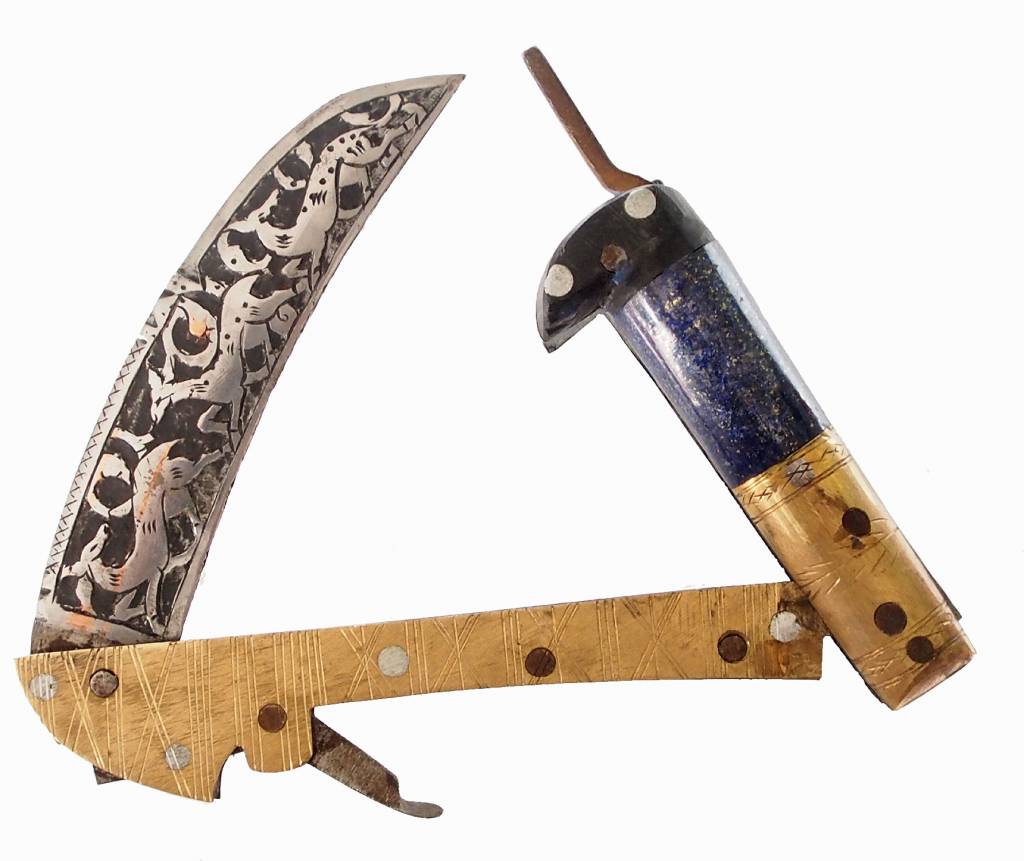 30 cm Messer Dolch choora dagger lohar Khybe messer Klappsense  Sense aus Afghanistan Pakistan Nr:17/ C