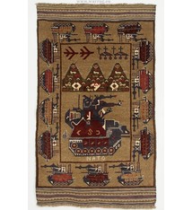 143x86 cm NATO ISAF Afghanistan Kerigteppich warrug Nr:3