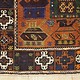 5,9 x 3,3 feet unique genuine old nomadic Afghan Warrug from Russian invasion period of Afghanistan No:17/1