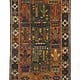 5,9 x 3,3 feet unique genuine old nomadic Afghan Warrug from Russian invasion period of Afghanistan No:17/1