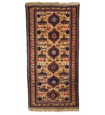 genuine old nomadic Afghan Warrug Russian invasion period of Afghanistan No:33