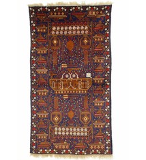 200x110 cm originell old Afghan Warrug Kriegteppich Afghanistan orientteppich No:17/8