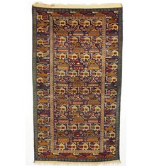 207x118 cm originell old Afghan Warrug Kriegteppich Afghanistan orientteppich No:14/1