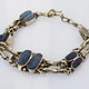 orient Nomaden Lapis Armband Neusilber + Vintage afghan nomadic bracelet -A