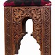antik-look hand carved wooden vintage suzani Stoll chair from Afghanistan No: