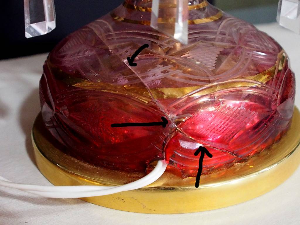 Antike  osmanische  islamische Glas Kristall böhmische Kronleuchter Lampe N:A