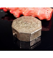 Antike 19. Jh. Islamische Amulett Box Halskette Talisman Silber Anhänger Schmuck Koran tasche Bazuband Oberarm Amulette Afghanistan 18/C