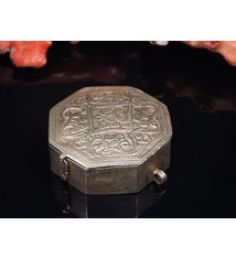 Antike 19. Jh. Islamische Amulett Box Halskette Talisman Silber Anhänger Schmuck Koran tasche Bazuband Oberarm Amulette Afghanistan 18/D