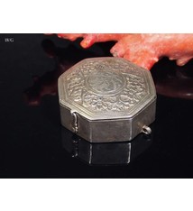 Antike 19. Jh. Islamische Amulett Box Halskette Talisman Silber Anhänger Schmuck Koran tasche Bazuband Oberarm Amulette Afghanistan 18/G