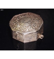 Antike 19. Jh. Islamische Amulett Box Halskette Talisman Silber Anhänger Schmuck Koran tasche Bazuband Oberarm Amulette Afghanistan 18/O