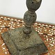 Rare carved  islamic  Antique Ottoman wood candle holder