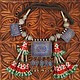 antique Multan enamelled necklace 18/2