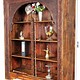 Hand Carved orient vintage wooden cupboard cabinet bookshelf shelf from Afghanistan Nuristan Swat Valley