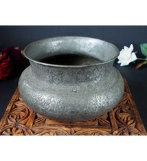 Antique Large islamic Tinned Copper Wine Bowl, 18/19th C. No:Tas/15