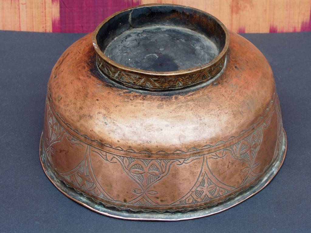 Antique islamic ,  20th century Tinned Copper Bowl No:Jam/ 3