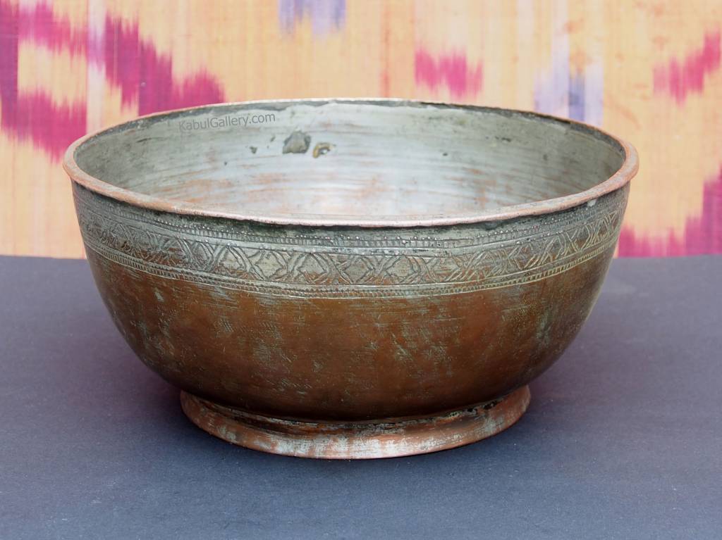 Antique islamic ,   19th century Tinned Copper Bowl No:Jam/ 4