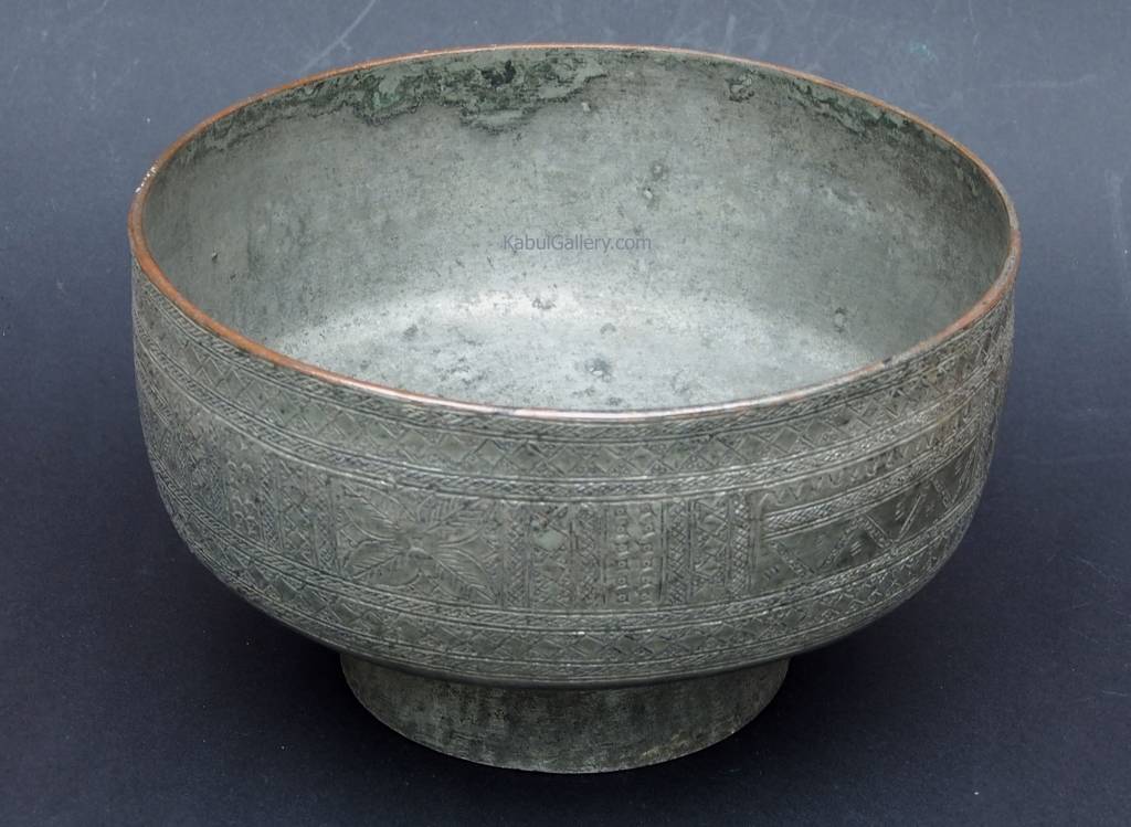 Antique islamic  ,20th century Tinned Copper Bowl No:Jam/7