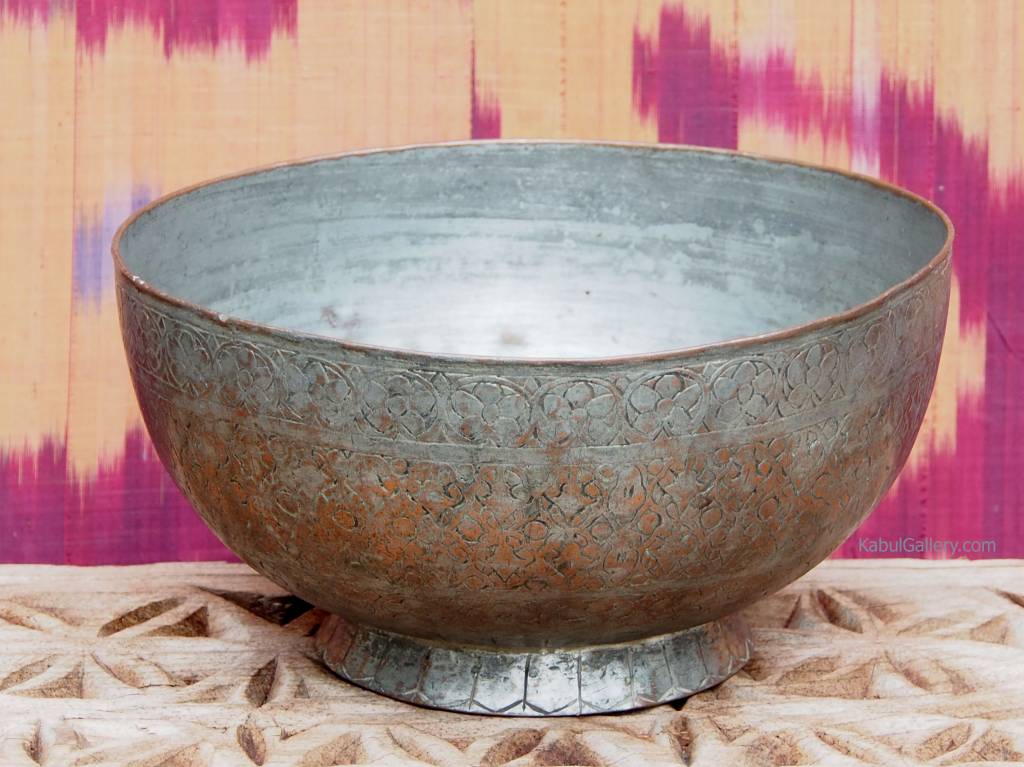 Antique islamic ,  19th century Tinned Copper Bowl No:Jam/ 13