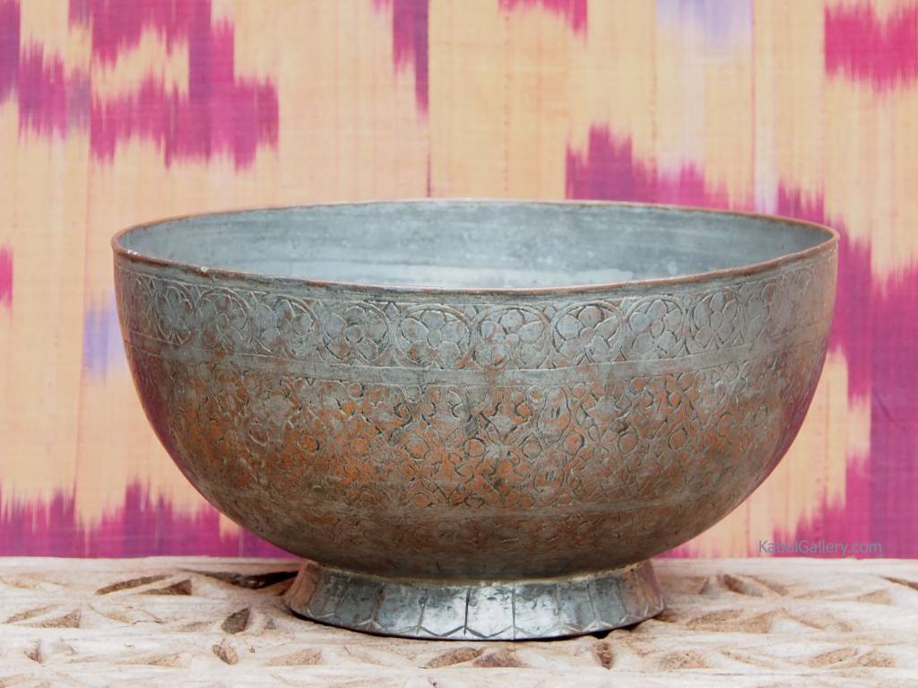 Antique islamic ,  19th century Tinned Copper Bowl No:Jam/ 13