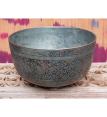 Antique large islamic  18th to 19th century Tinned Copper Bowl No:Jam/ 21