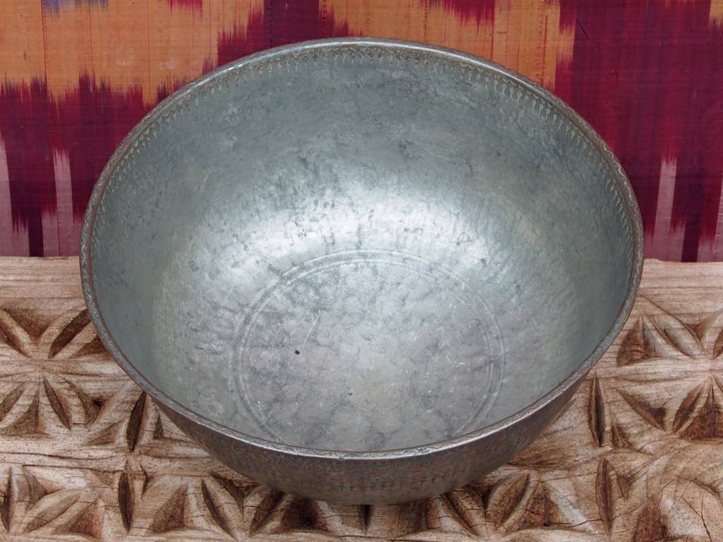 Antique islamic  18th to 19th century Tinned Copper Bowl No:Jam/ 40