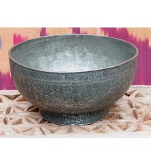 Antique islamic 18th to 19th century Tinned Copper Bowl No:Jam/ 47
