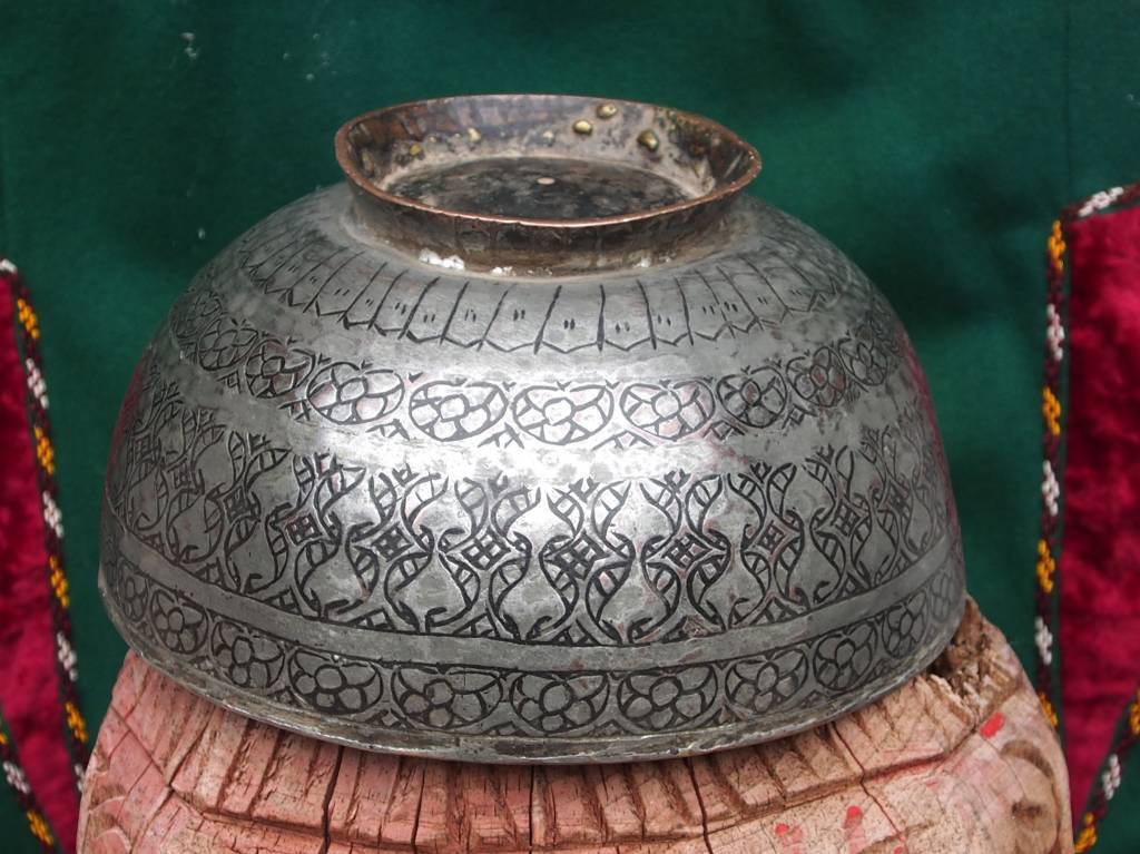 Antique islamic  18th to 19th century Tinned Copper Bowl No:Jam/ 14