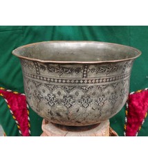 Antique Large islamic  ,  18th to 19th century Tinned Copper Bowl No:Jam/39