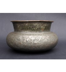 Antique Large islamic Tinned Copper Wine Bowl, 18/19th C. No:Tas/7
